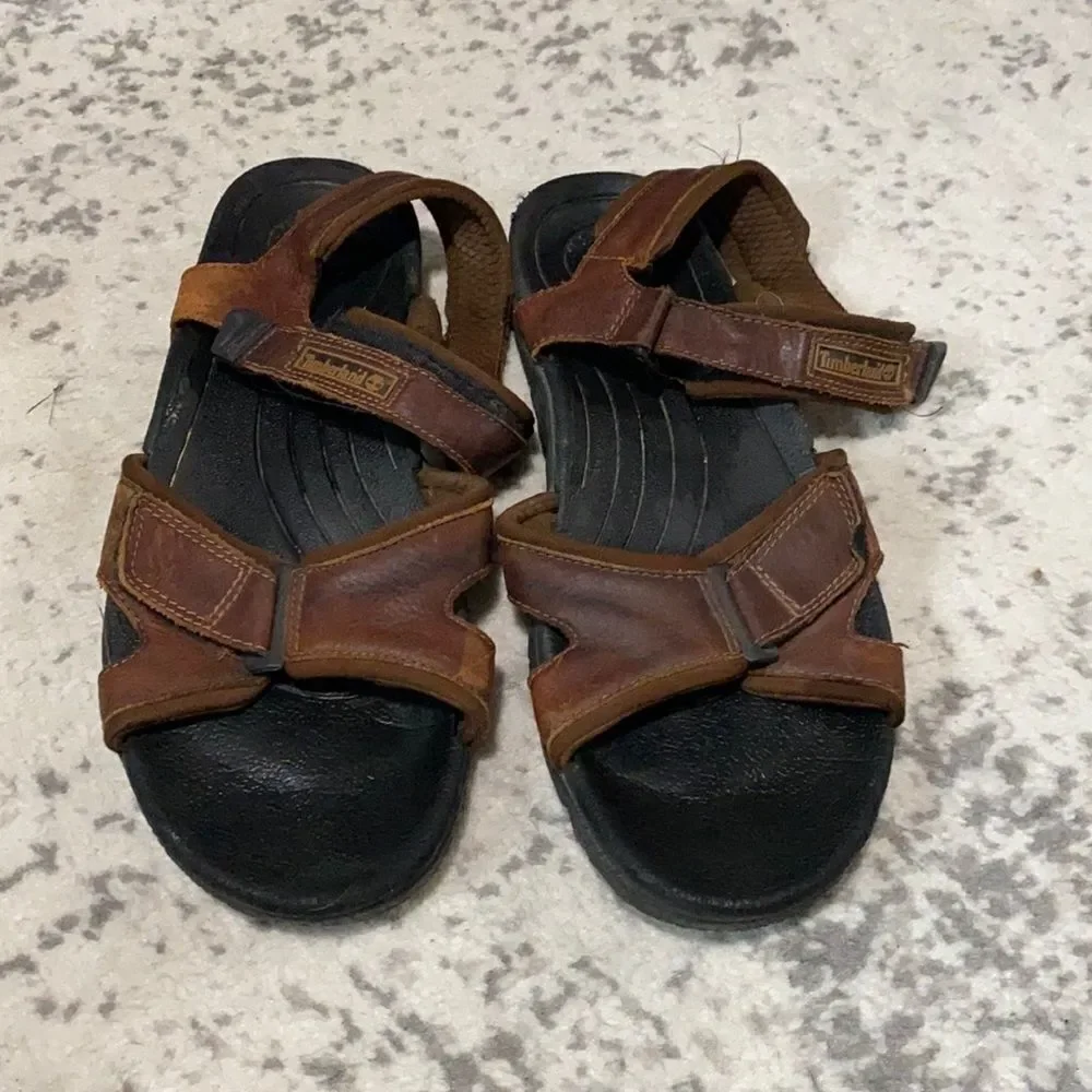 Timberland hiking leather sandals size 12 GUC